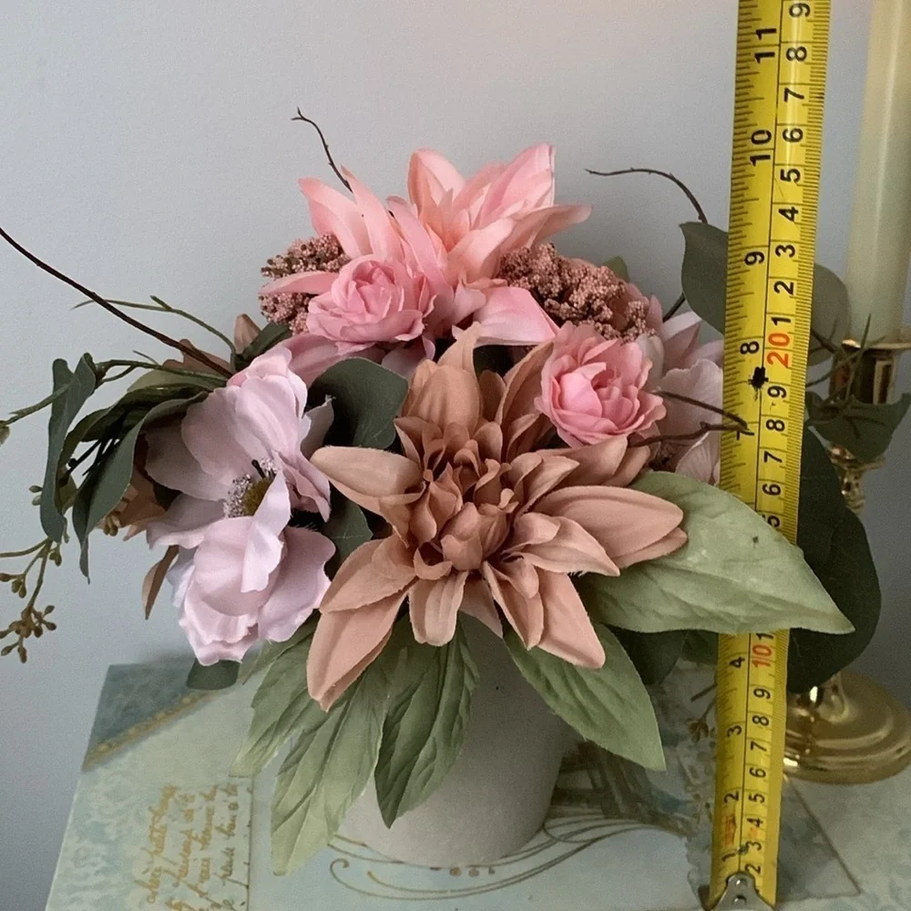 Ashland fall automate tabletop home decor floral‎ arrangement pink cottage girly
